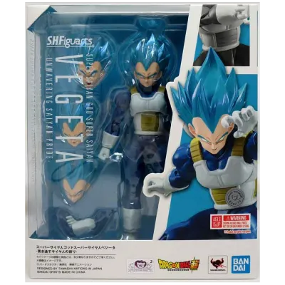 Figurine Dragon Ball Super SH Figuarts Super Saiyan God Super Saiyan Vegeta -Unwavering Saiyan Pride - 14 cm