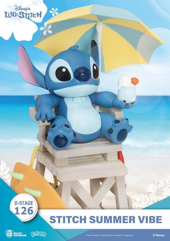 Lilo & Stitch - Diorama D-Stage Stitch Summer Vibe 16 cm - Beast Kingdom