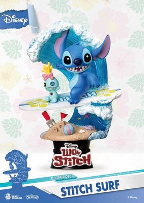Lilo &amp; Stitch - Diorama D-Stage Stitch Surf 15 cm - Disney - Beast Kingdom