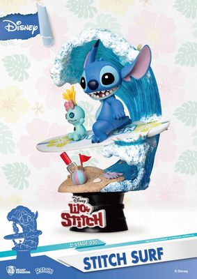 Lilo &amp; Stitch - Diorama D-Stage Stitch Surf 15 cm - Disney - Beast Kingdom
