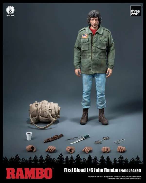 Rambo : First Blood - Figurine 1/6 John Rambo (Field Jacket) 31 cm - ThreeZero