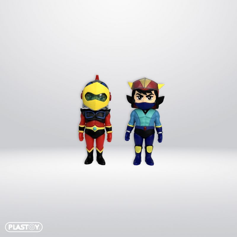 Goldorak - Pack 2 figurines Actarus &amp; Alcor - Plastoy