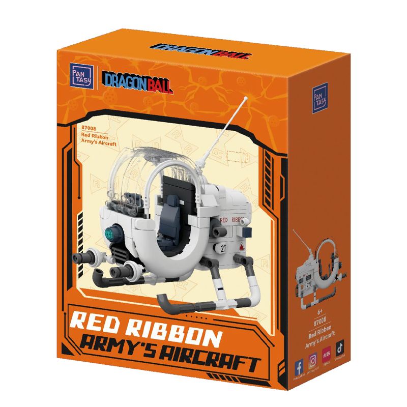 Dragon Ball - Set Ă Construire 87008 Classic Ride Red Ribbon Army Aircraft 16cm - Pantasy