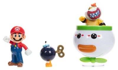 World of Nintendo - Pack de 2 figurines Mario and Bowser Jr. Clown Car 6 cm - Jakks Pacific World of Nintendo - Pack de 2 figurines Mario and Bowser Jr. Clown Car 6 cm - Jakks Pacific