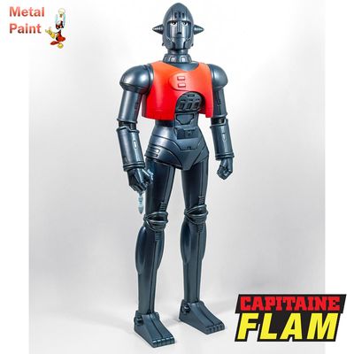 Capitaine Flam - Figurine Crag Metallic Paint Exclu 25cm Boite Fr - HL Pro