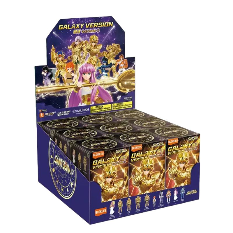 Saint Seiya - Assortiment 9 Boites Mystères Galaxy Version 03 - Blokees Saint Seiya - Assortiment 9 Boites Mystères Galaxy Version 03 - Blokees