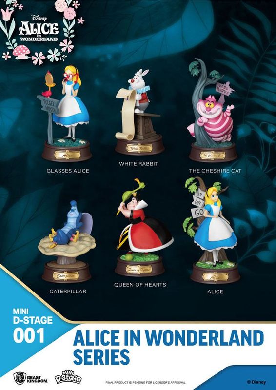 Alice au pays des merveilles - Pack 6 statuettes Mini Diorama Stage 10 cm - Beast Kingdom Toys Alice au pays des merveilles - Pack 6 statuettes Mini Diorama Stage 10 cm - Beast Kingdom Toys