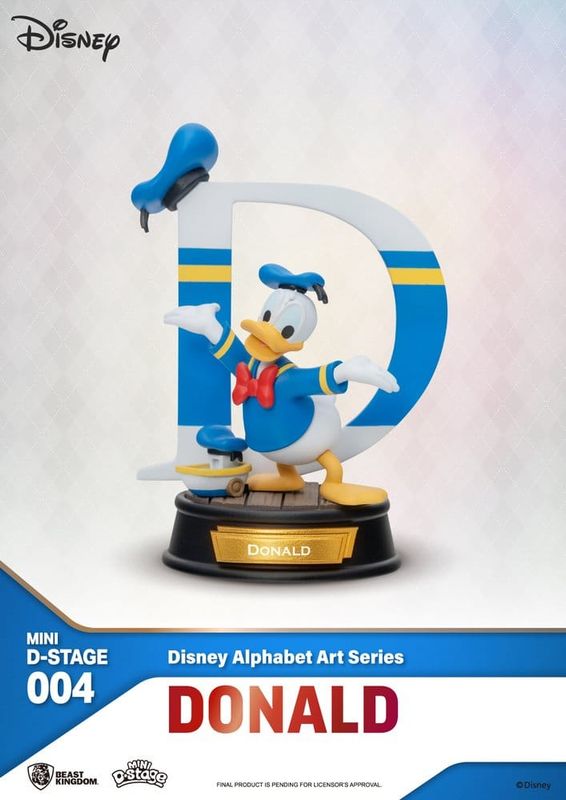 Disney - Pack 6 statuettes Mini Diorama Stage Alphabet Art 10 cm - Beast Kingdom Toys