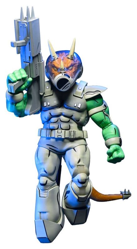 Tortues Ninja (Mirage Comics) - Figurine Shock Commando Triceraton 18 cm - NECA