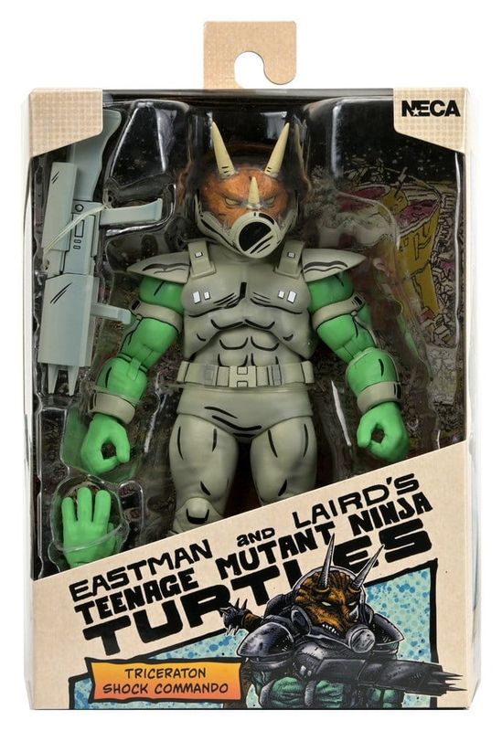 Tortues Ninja (Mirage Comics) - Figurine Shock Commando Triceraton 18 cm - NECA