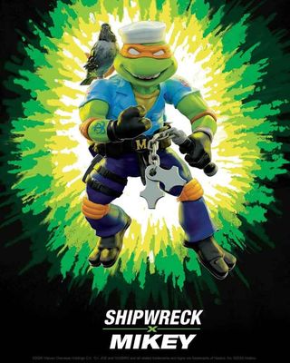 Tortues Ninja x G.I. Joe Crossover Classics - Figurine Michelangelo x Shipwreck 12 cm - Playmates