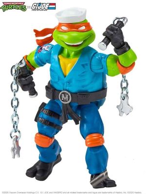 Tortues Ninja x G.I. Joe Crossover Classics - Figurine Michelangelo x Shipwreck 12 cm - Playmates