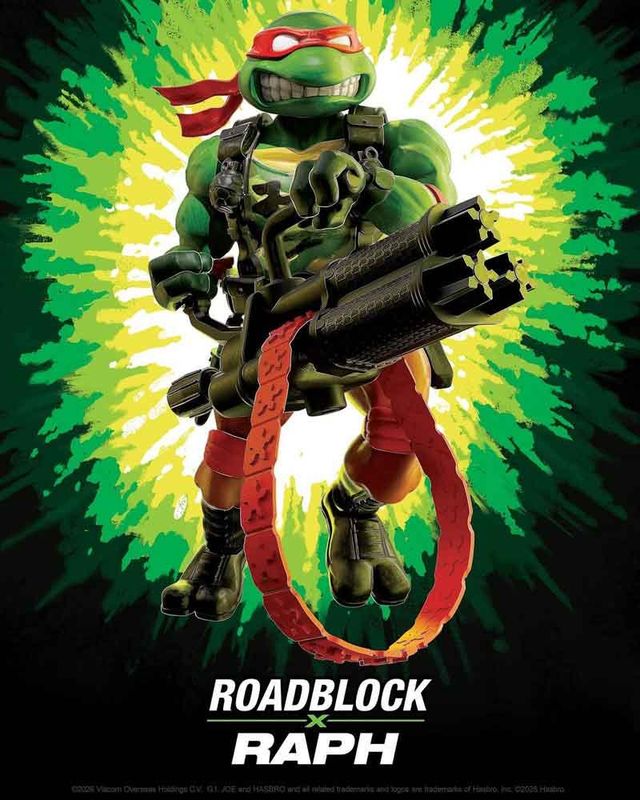 Tortues Ninja x G.I. Joe Crossover Classics - Figurine Raphael x Roadblock 12 cm - Playmates Tortues Ninja x G.I. Joe Crossover Classics - Figurine Raphael x Roadblock 12 cm - Playmates
