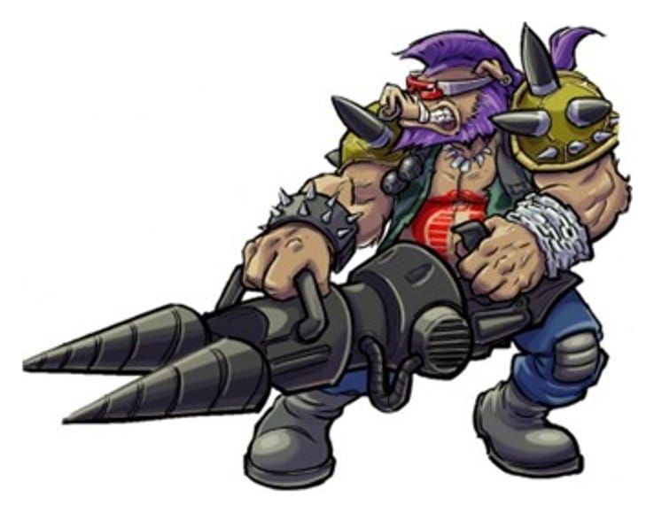 Tortues Ninja x G.I. Joe Crossover Classics - Figurine Rocksteady x Dreadnok Buzzer 12 cm - Playmates