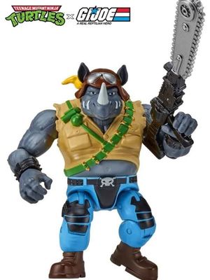 Tortues Ninja x G.I. Joe Crossover Classics - Figurine Rocksteady x Dreadnok Buzzer 12 cm - Playmates