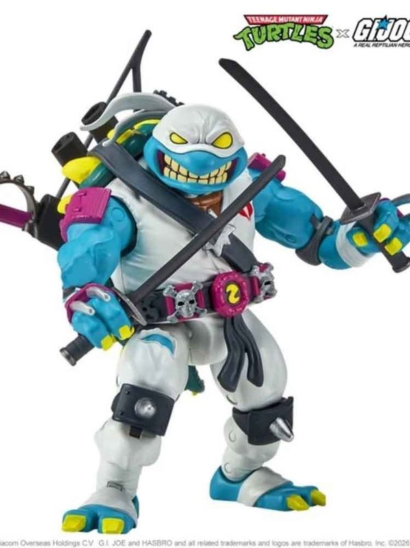 Tortues Ninja x G.I. Joe Crossover Classics - Figurine Slash x Storm Shadow 12 cm - Playmates