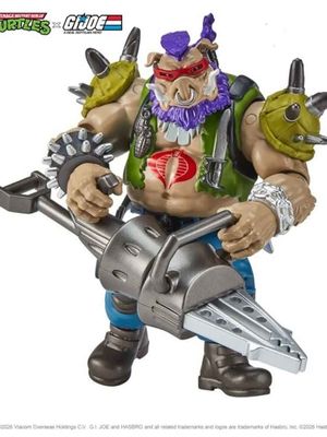 Tortues Ninja x G.I. Joe Crossover Classics - Figurine Bebop x Dreadnok Ripper 12 cm - Playmates