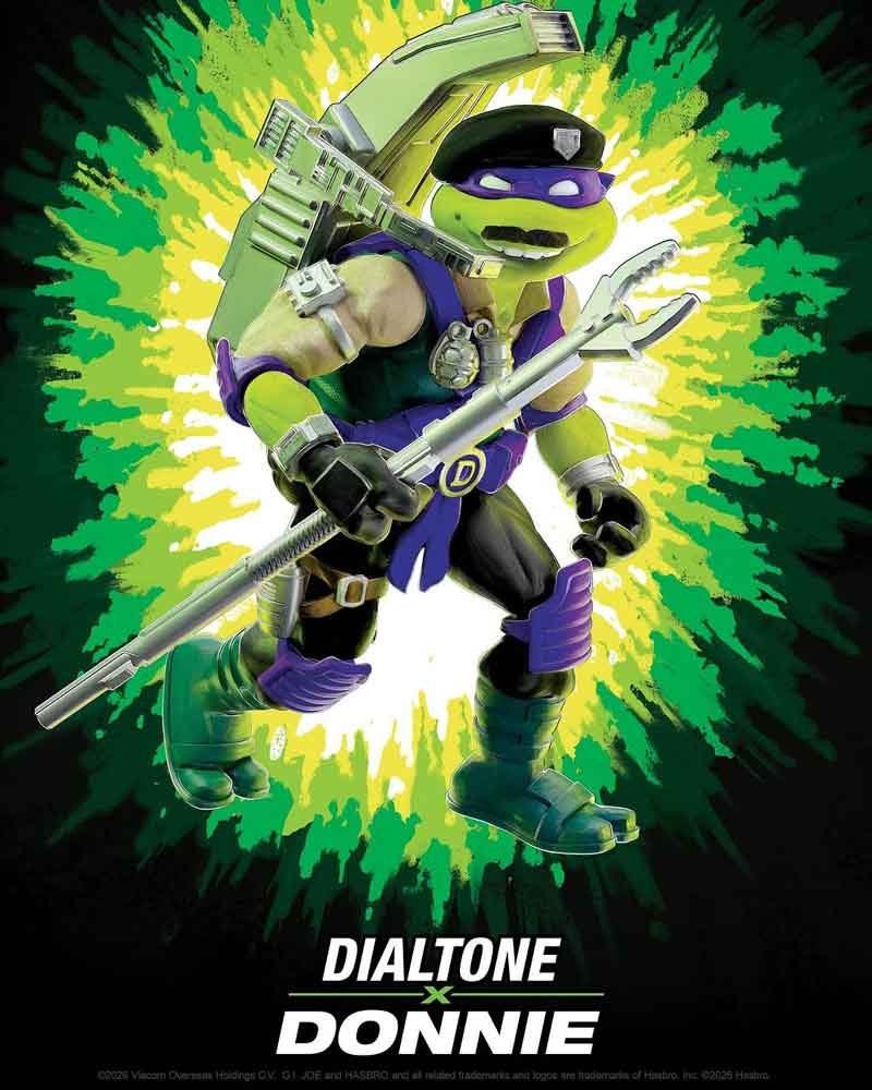 Tortues Ninja x G.I. Joe Crossover Classics - Figurine Donatello x Dial-Tone 12 cm - Playmates
