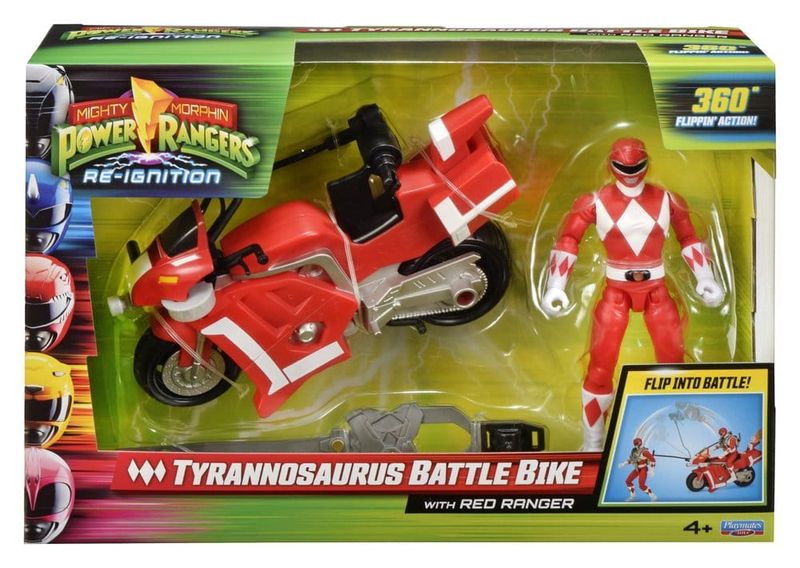 Power Rangers Battle Bike véhicule Tyrannosaurus Rex with Red Ranger 18 cm - Playmates Power Rangers Battle Bike véhicule Tyrannosaurus Rex with Red Ranger 18 cm - Playmates