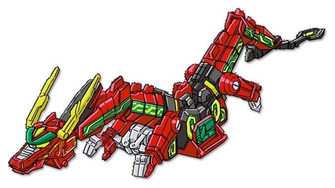 Power Rangers Thunderzord - Figurine Red Dragon - Playmates