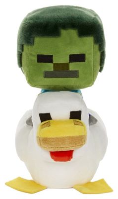 Minecraft Deluxe Peluche Chicken Jockey 20 cm - Mattel