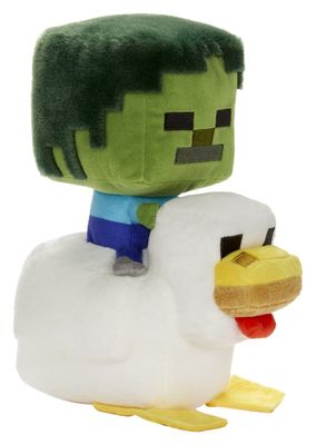 Minecraft Deluxe Peluche Chicken Jockey 20 cm - Mattel