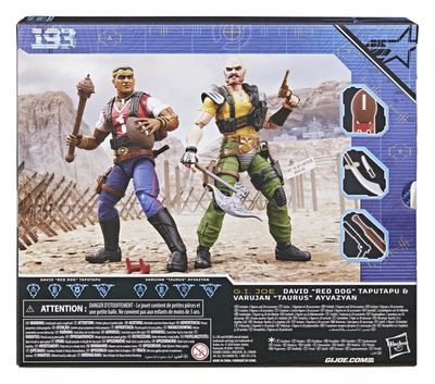 G.I. Joe Classified Series - Pack 2 figurines #193 David "Red Dog" Taputapu & Varujan "Taurus" Ayvazyan 15 cm - Hasbro