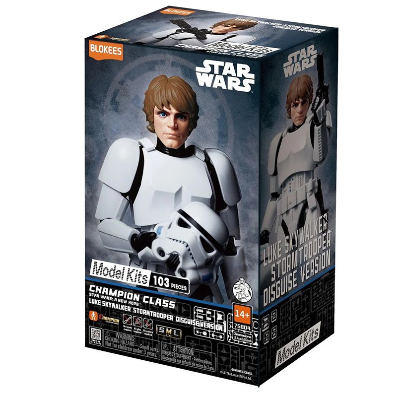 Star Wars - Model Kit Champion Class Luke Skywalker Stormtrooper Disguise Version - Blokees