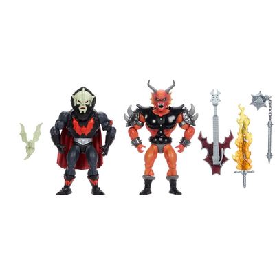 Masters of the Universe x Stranger Things Origins - Pack 2 figurines Hordak &amp; Hellfire-Man 14 cm - Mattel