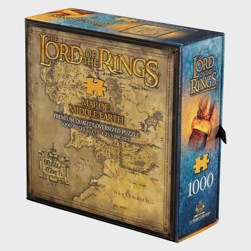 Le Seigneur des Anneaux Puzzle Middle Earth (1000 piĂšces) - Noble Collection