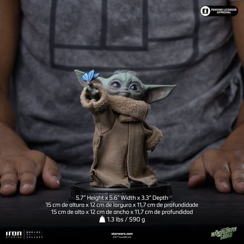 The Mandalorian &amp; Grogu - Grogu Collection - Statuette Grogu Butterfly Wonder - Iron Studios