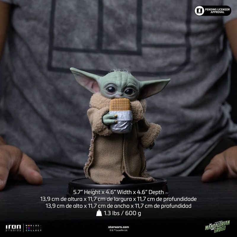 The Mandalorian &amp; Grogu - Grogu Collection - Statuette Grogu Food Cart Snack - Iron Studios