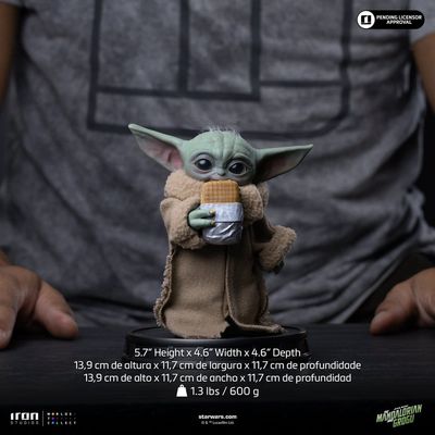 The Mandalorian &amp; Grogu - Grogu Collection - Statuette Grogu Food Cart Snack - Iron Studios