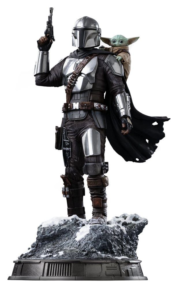 The Mandalorian &amp; Grogu - Statuette 1/10 Art Scale The Mandalorian and Grogu 25 cm - Iron Studios