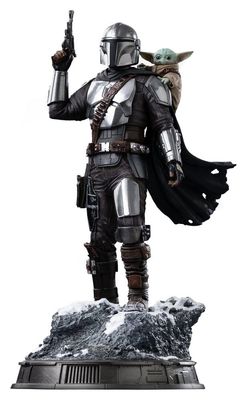 The Mandalorian &amp; Grogu - Statuette 1/10 Art Scale The Mandalorian and Grogu 25 cm - Iron Studios