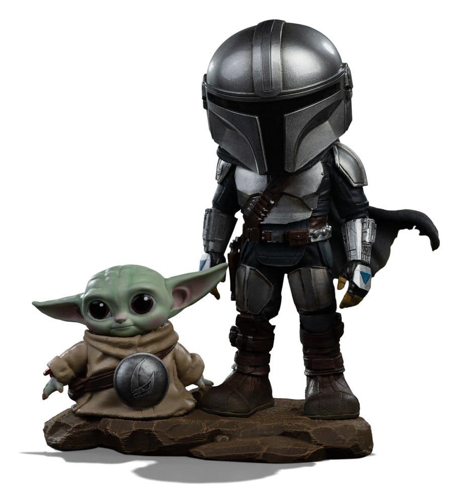 The Mandalorian &amp; Grogu - Figurine MiniCo The Mandalorian and Grogu - Iron Studios