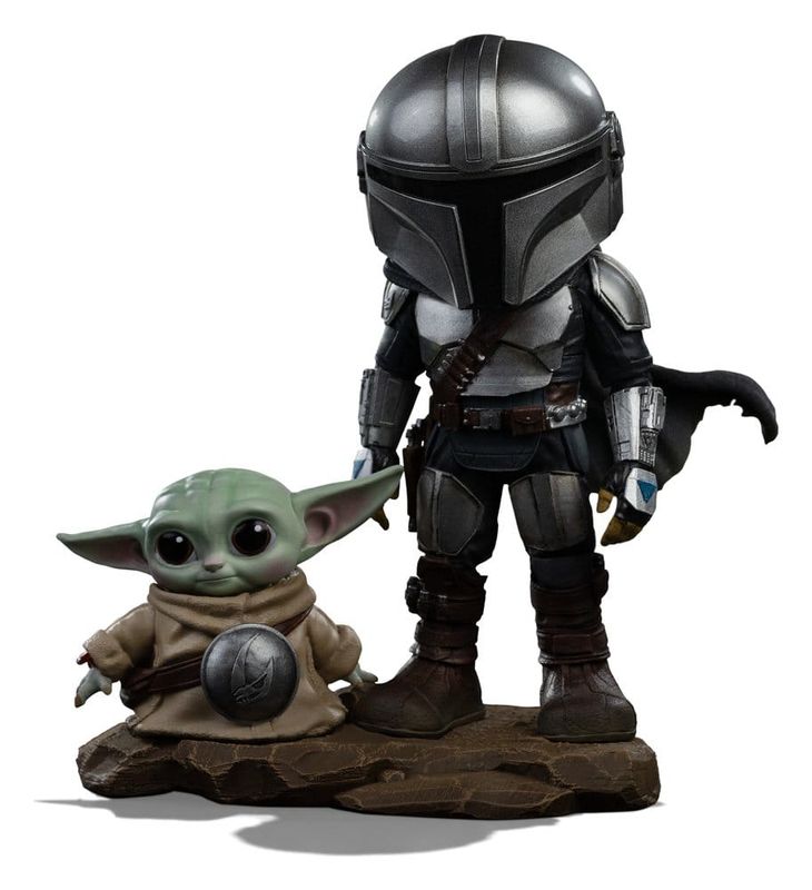 The Mandalorian &amp; Grogu - Figurine MiniCo The Mandalorian and Grogu - Iron Studios