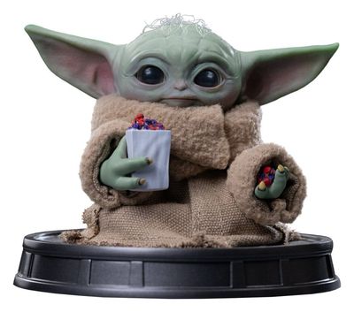 The Mandalorian &amp; Grogu - Grogu Collection - Statuette Grogu Popcorn Time - Iron Studios