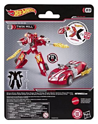 Transformers x Hot Wheels - Deluxe Class - Figurine Twin Mill 13 cm - Hasbro