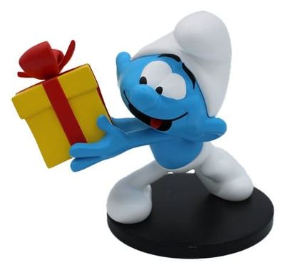 Les Schtroumpfs - Statue Schtroumpf Farceur avec Cadeau 10 cm - Puppy