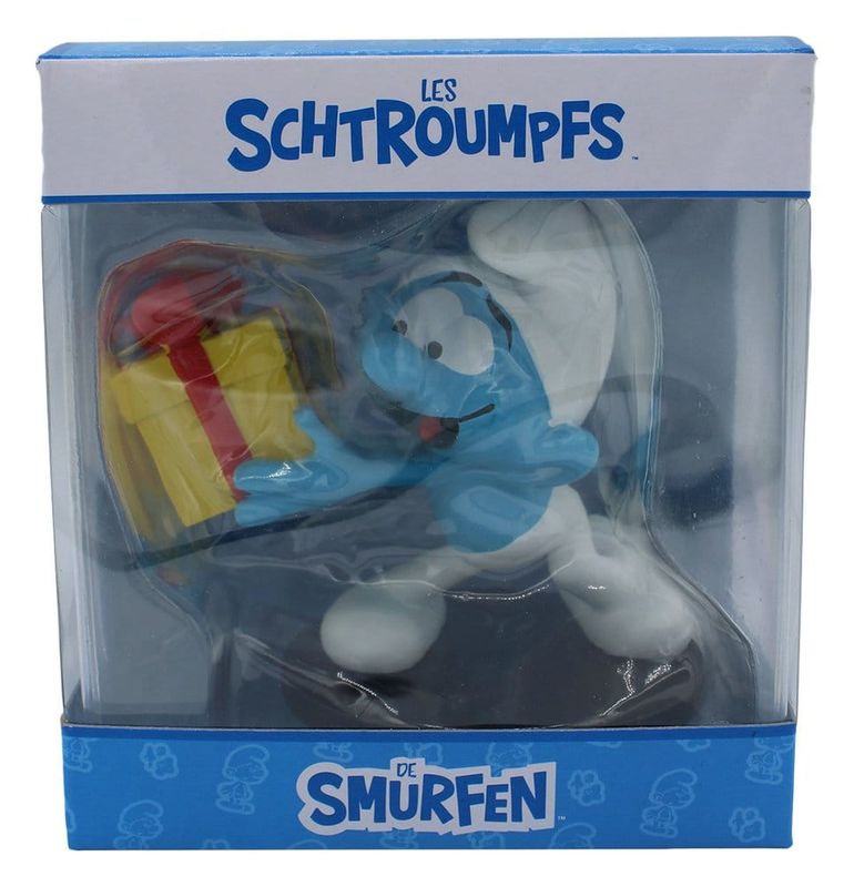 Les Schtroumpfs - Statue Schtroumpf Farceur avec Cadeau 10 cm - Puppy