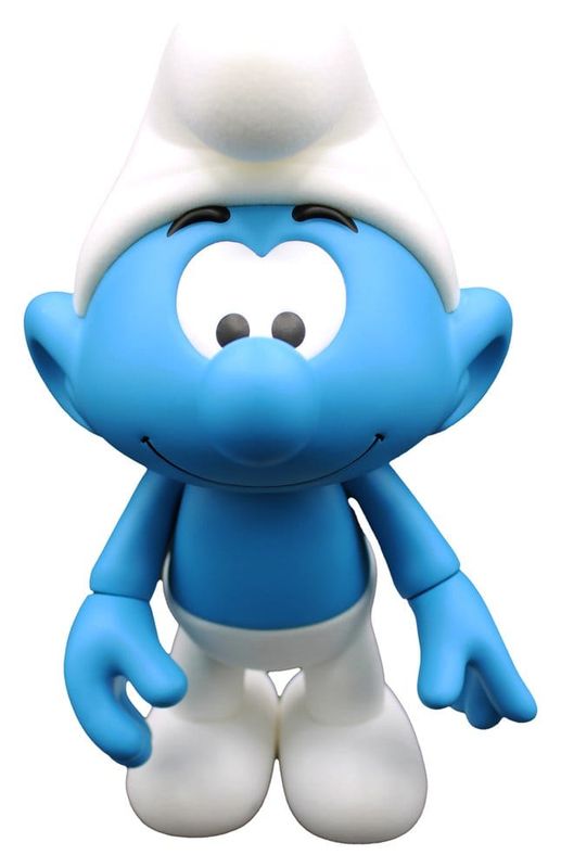 Les Schtroumpfs - Figurine en Vinyle Schtroumpf Blanc et Bleu - Flocked 19 cm - Puppy Les Schtroumpfs - Figurine en Vinyle Schtroumpf Blanc et Bleu - Flocked 19 cm - Puppy