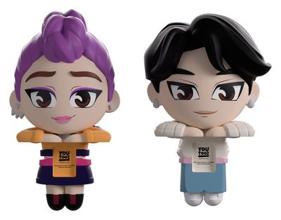 KPop Demon Hunters - Figurines Vinyl Jinu & Rumi Monitor Buddiez 6 cm - Youtooz KPop Demon Hunters - Figurines Vinyl Jinu & Rumi Monitor Buddiez 6 cm - Youtooz