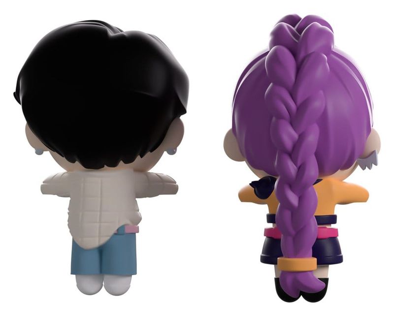 KPop Demon Hunters - Figurines Vinyl Jinu &amp; Rumi Monitor Buddiez 6 cm - Youtooz