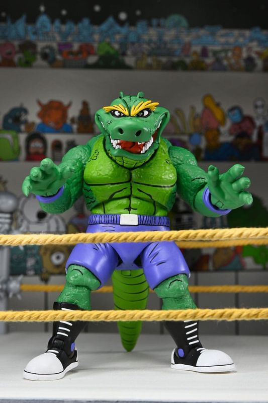 Tortues Ninja (Archie Comics) - Figurine Stump Wrestling Leatherhead 18 cm - NECA