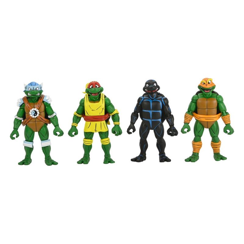 Tortues Ninja (Archie Comics) - Figurines Pack de 4 Stump Wrestling Turtles 18 cm - NECA