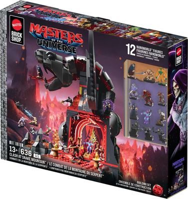 Masters of the Universe Mattel Brick Shop Set de Construction Snake Mountain - Mattel
