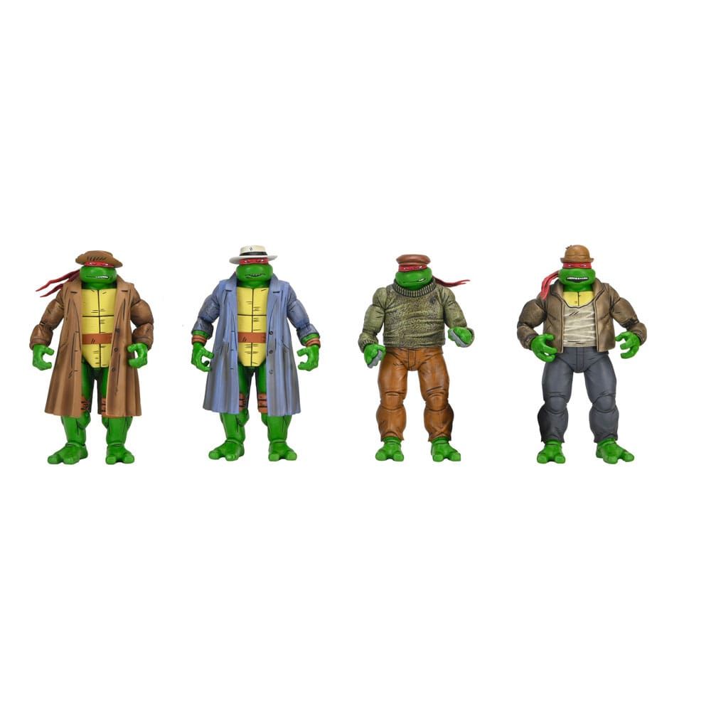 Tortues Ninja Pack de 4 - Figurines Gangster Turtles 18 cm - NECA Tortues Ninja Pack de 4 - Figurines Gangster Turtles 18 cm - NECA