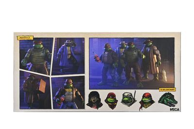 Tortues Ninja Pack de 4 - Figurines Gangster Turtles 18 cm - NECA