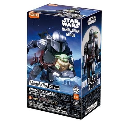 Star Wars Mandalorian - Model Kit Champion Class Din Djarin And Grogu - Blokees Star Wars Mandalorian - Model Kit Champion Class Din Djarin And Grogu - Blokees